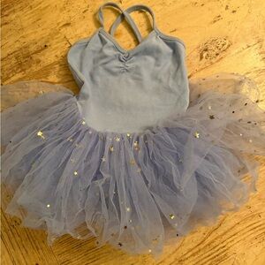 Kids Star Tulle Ballet Costume - Light Blue